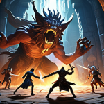** A dramatic scene depicting a group of players battling the Guardian of the Forgotten Labyrinth. The Guardian is mid-attack, with energy swirling around its massive form. Players are positioned strategically, some dodging, some attacking, with visual effects highlighting interrupt abilities. Think intense action, dark fantasy setting, and a sense of teamwork against a powerful foe.
*Prompt:* "Action shot, Blade & Soul Guardian of the Forgotten Labyrinth boss fight, group of players, dynamic poses, interrupt ability visual effects, dark fantasy environment, intense battle"

**