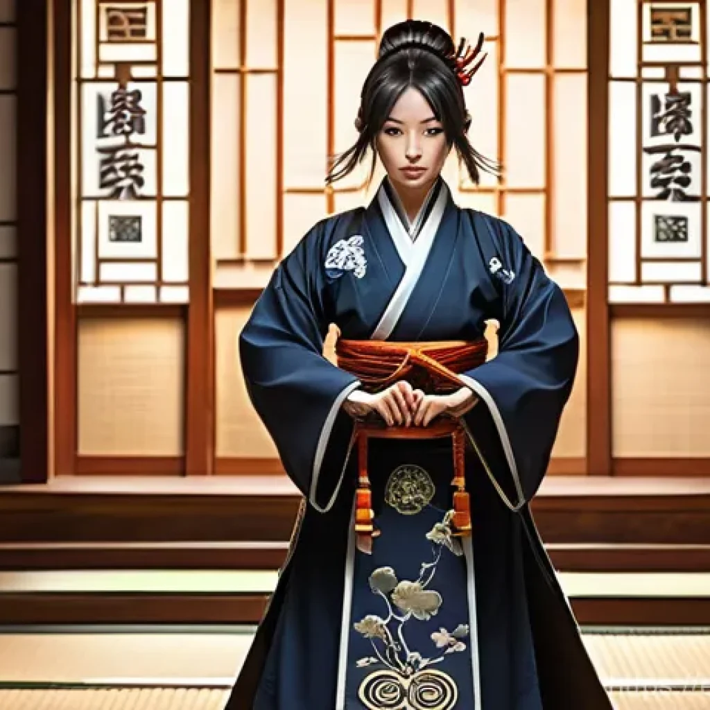 블레이드앤소울 소울 배지 효율 - **Prompt Title: The Awakening of the Soul Badge** A lone Blade & Soul character, a female Jin Fo...