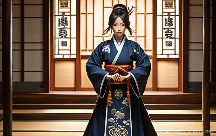 블레이드앤소울 소울 배지 효율 - **Prompt Title: The Awakening of the Soul Badge** A lone Blade & Soul character, a female Jin Fo...