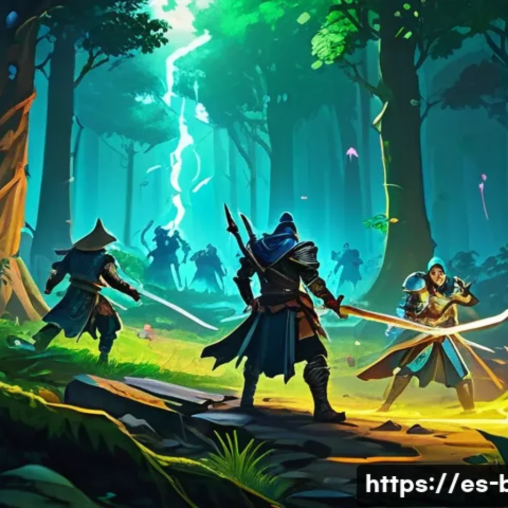 블레이드앤소울 빠른 레벨업 공략 - A dynamic fantasy RPG scene showing a skilled swordsman and a sorcerer using powerful area-of-effect...