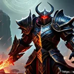 블레이드앤소울 신규 필드 보스 정보 - A fierce and imposing new field boss in a fantasy MMORPG setting, towering humanoid creature clad in...